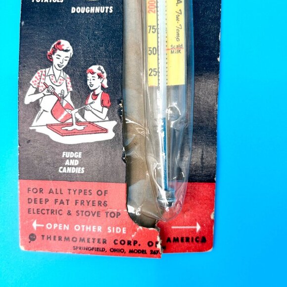NIP VINTAGE TRU-TEMP CANDY ICING DEEP FAT FRYING THERMOMETER Model 241 - Picture 4 of 6